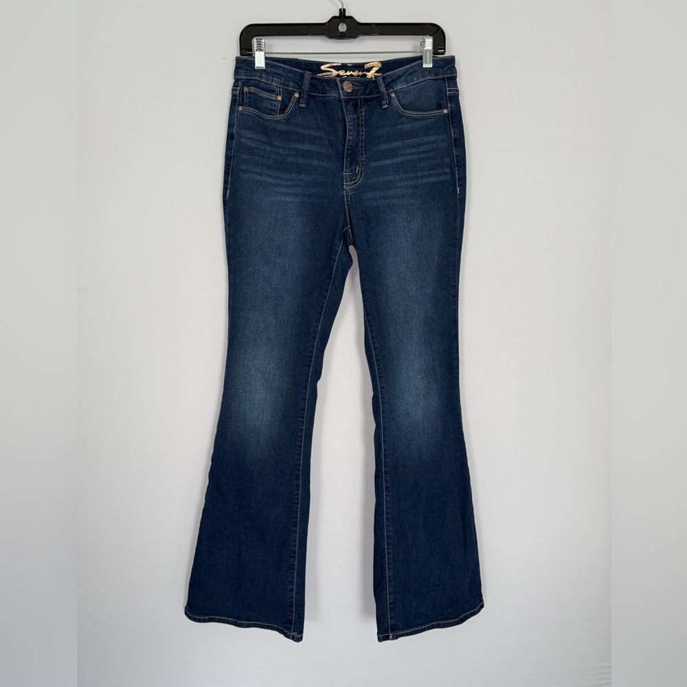 Seven7 Dark Denim Flare Jeans -‎ Size 6